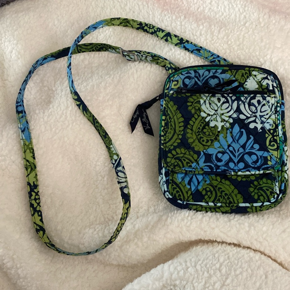 Vera Bradley “Small Crossbody Bag” in “Caribbean Sea” Print